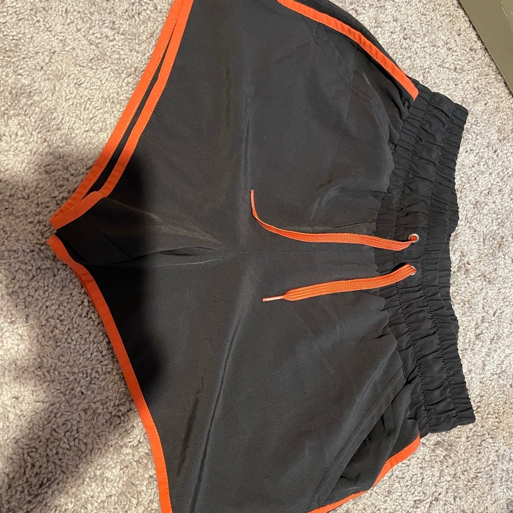 3for$20 Reebok Women's Black and Orange Athletic Shorts